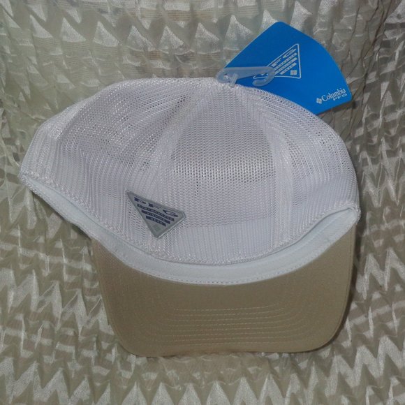 Columbia PFG Mesh Bass Ball Cap FOSSIL L/XL  NWT - Picture 2 of 4